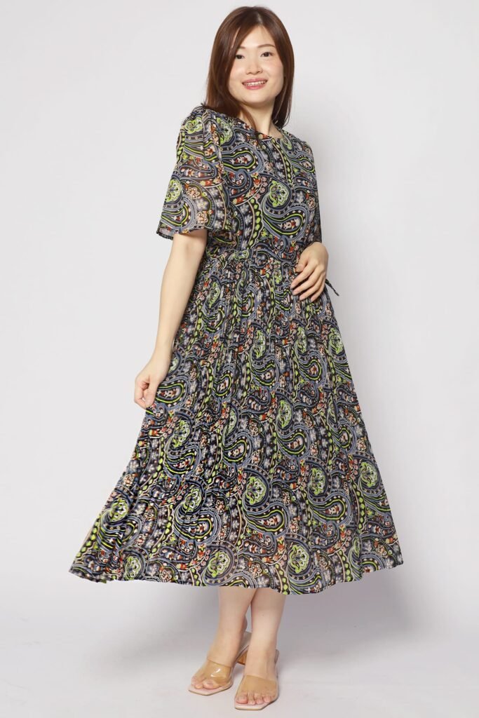 Annie Dress in Black Pastures