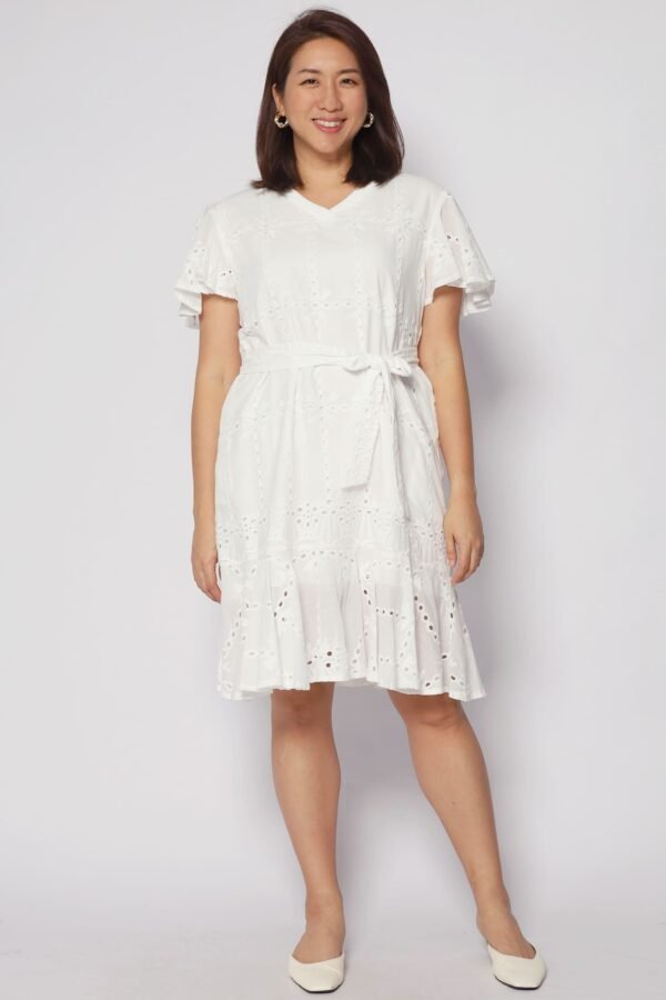 Ellie Eyelet Crochet Dress