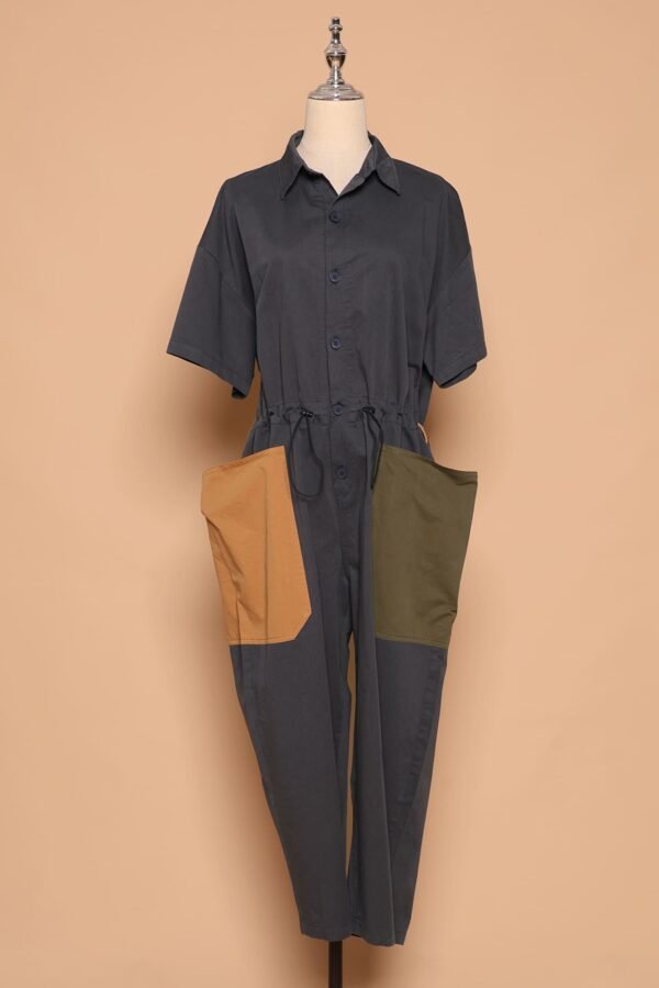PO - Fernando Colourblock Jumpsuit in Blue