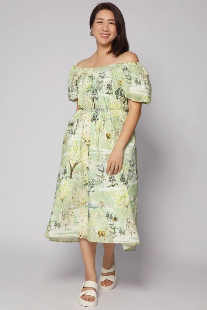 PO - Frankie Dress in Green Scenery