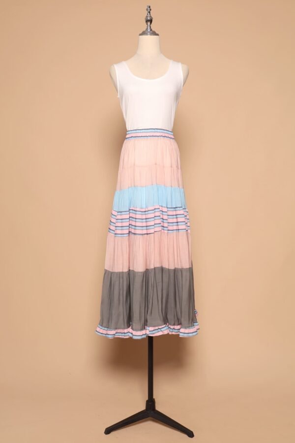 PO - Gabbie Colourblock Skirt in Blue