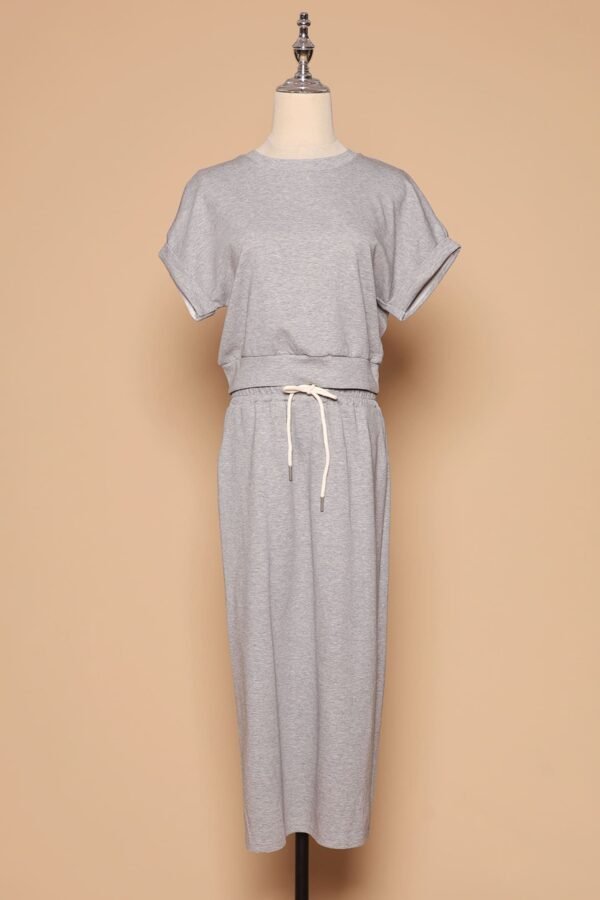 PO - Gel 2 in 1 Top and Skirt Set in Grey