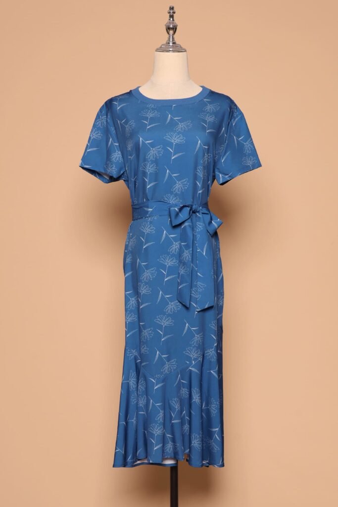 PO - Gisele Dress in Blue Botanic