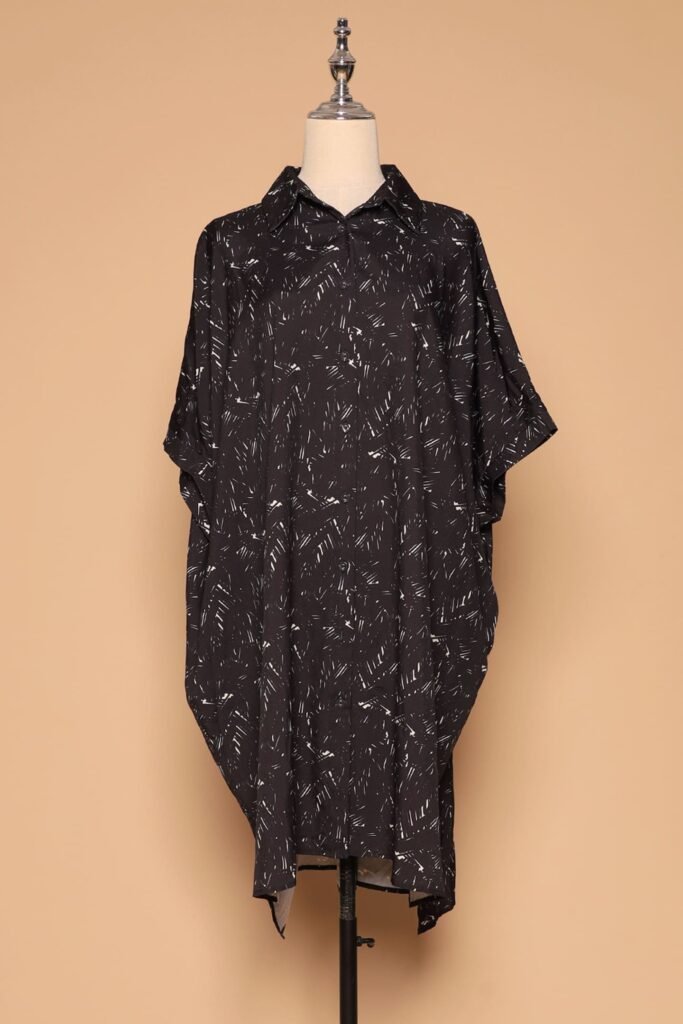 PO - Hanhan Shirt Dress in Black Chalk