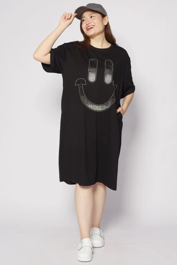 Happy Embellished Dress in Black