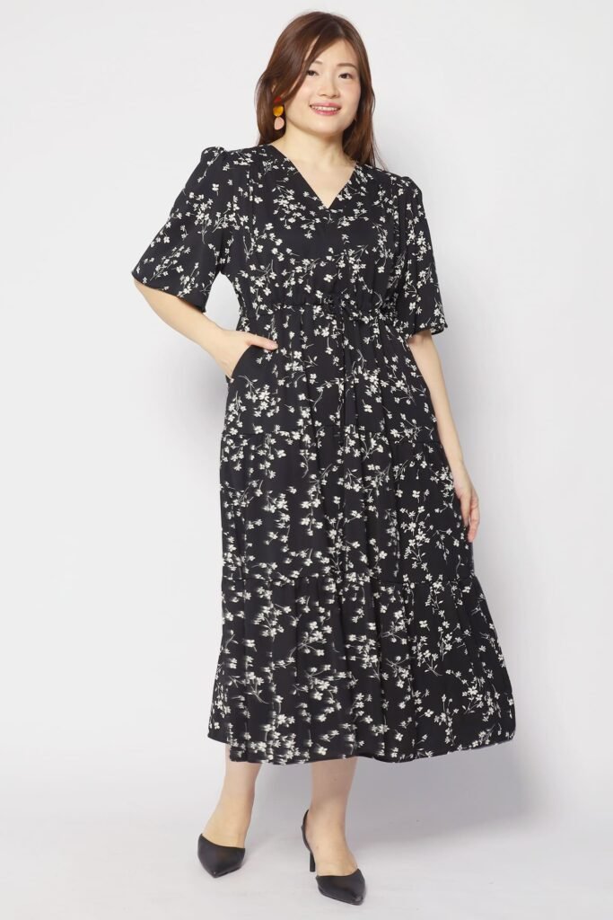 Joalin Dress in Blue Buds