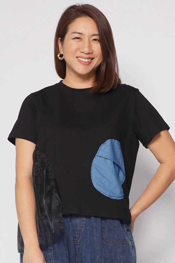 Keke Circles Top in Black