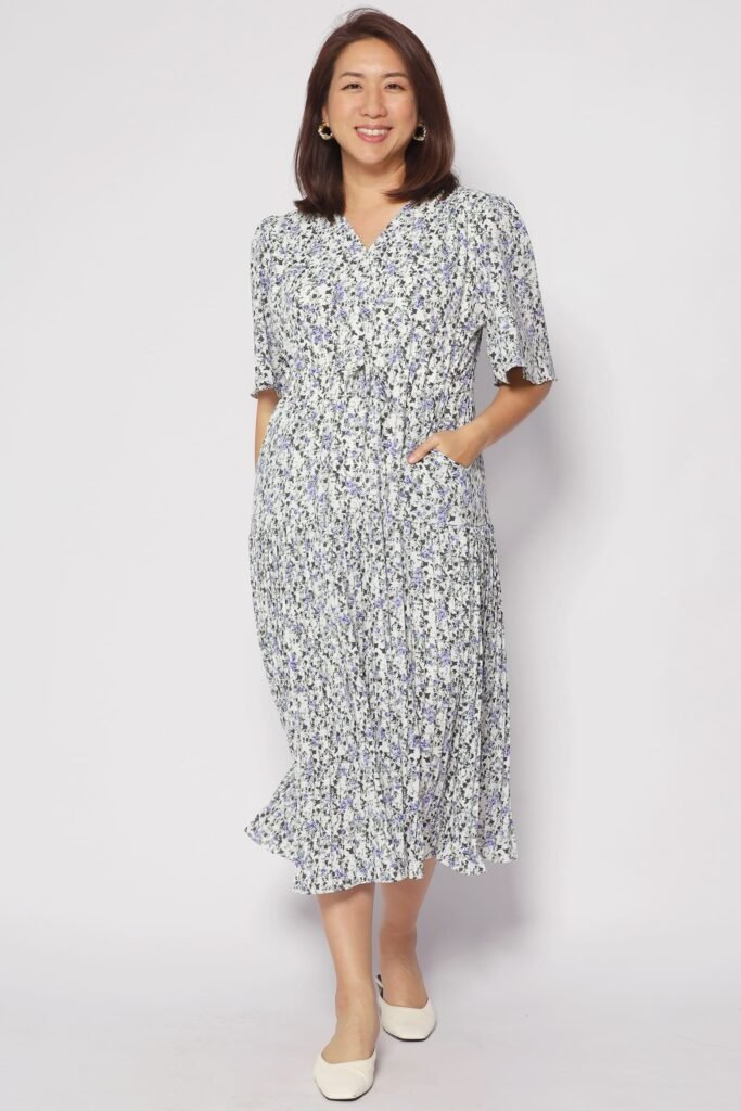 Neese Dress in Blue Field