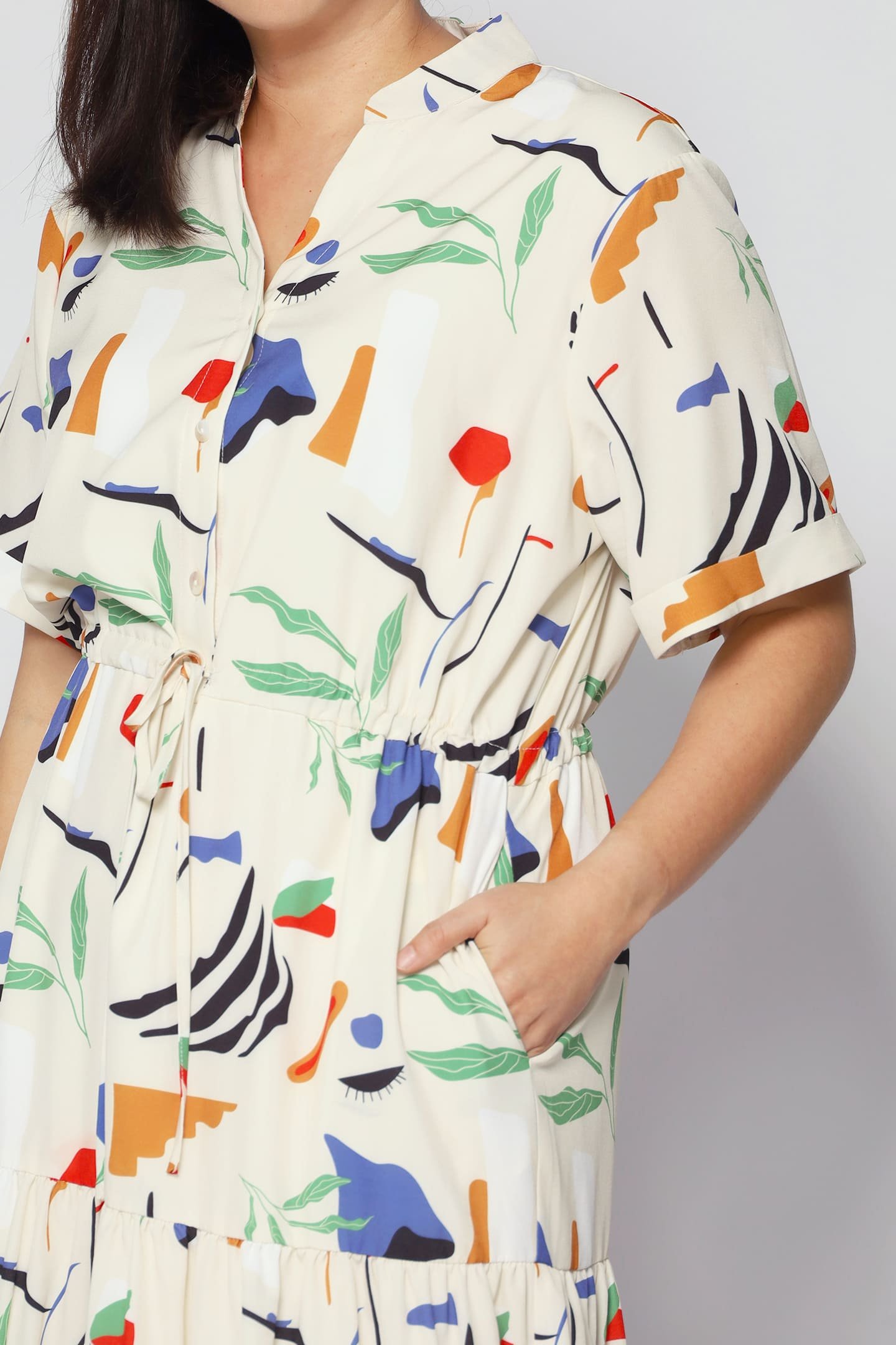 Vedette Dress in Crayola Strokes - Image 4