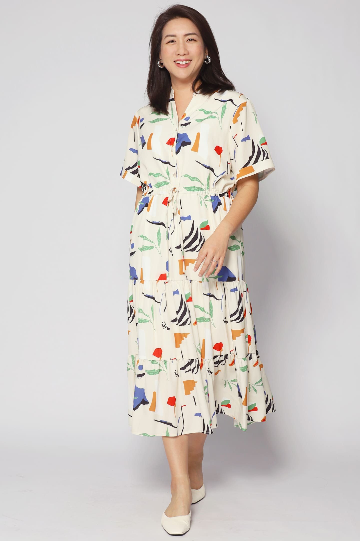 Vedette Dress in Crayola Strokes - Image 6