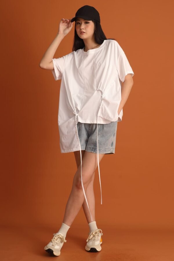 CHOSEN - Danielle Asymmetrical Top in White