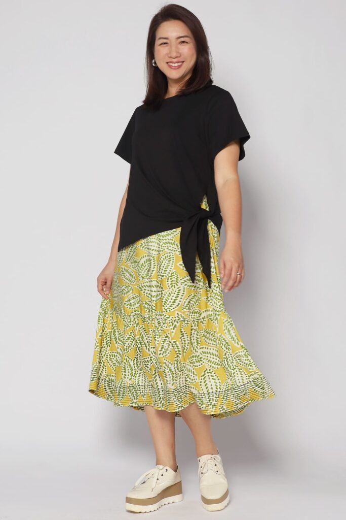 PO - Zion Dress in Green Dots